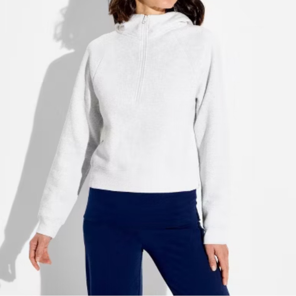 Kyodan Outdoor Half-Zip Hooded Sweatshirt -gray- women’s small
